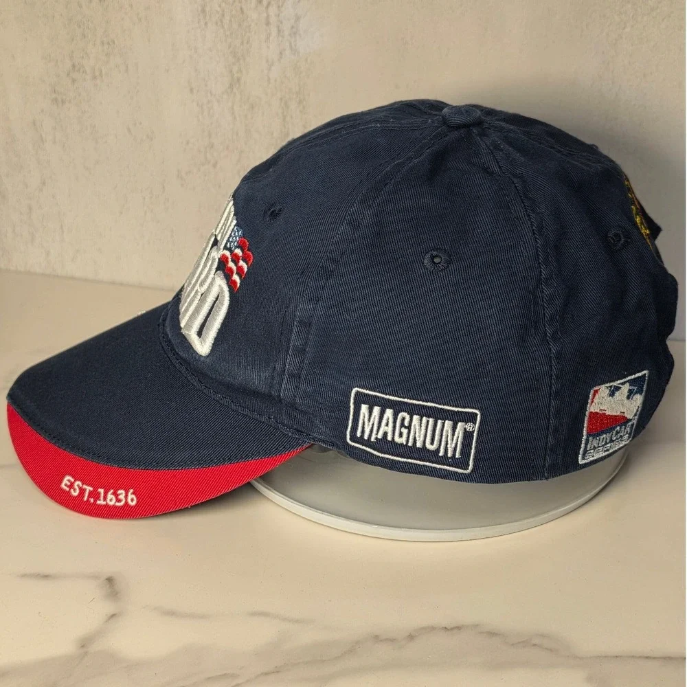 Magnum National Guard Panther Racing IndyCar Hat Navy Blue Adjustable Cap 4